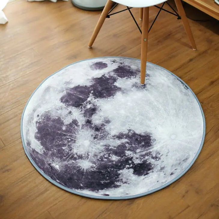 Moon & Earth Round Rug | Solus LLC Solus LLC