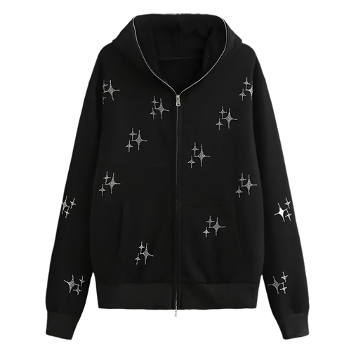 Rhinestone Zip-Up | Solus LLC Solus LLC