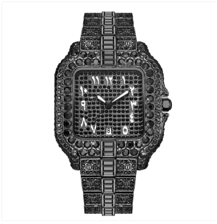 Square Full Diamond Watch | Solus LLC Solus LLC