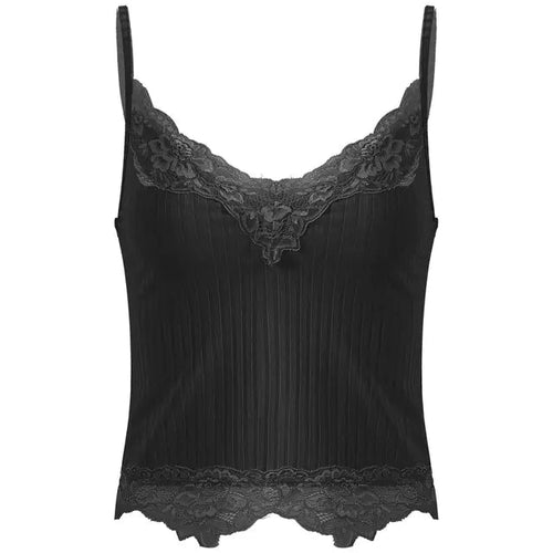 Lace Cut Multi-Variant Knit Tank Top | Solus LLC Solus LLC