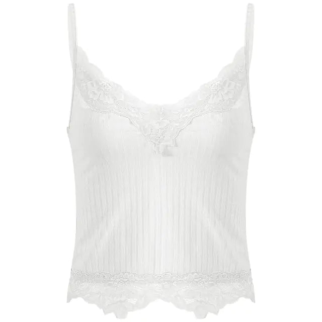 Lace Cut Multi-Variant Knit Tank Top | Solus LLC Solus LLC