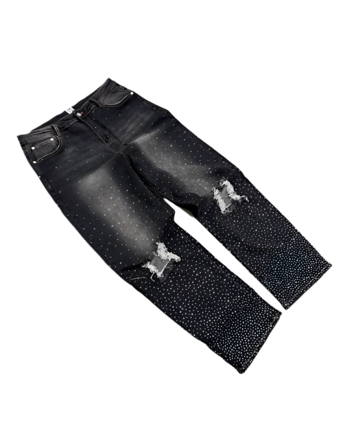 Rhinestone Denim Jeans | Solus LLC Solus LLC
