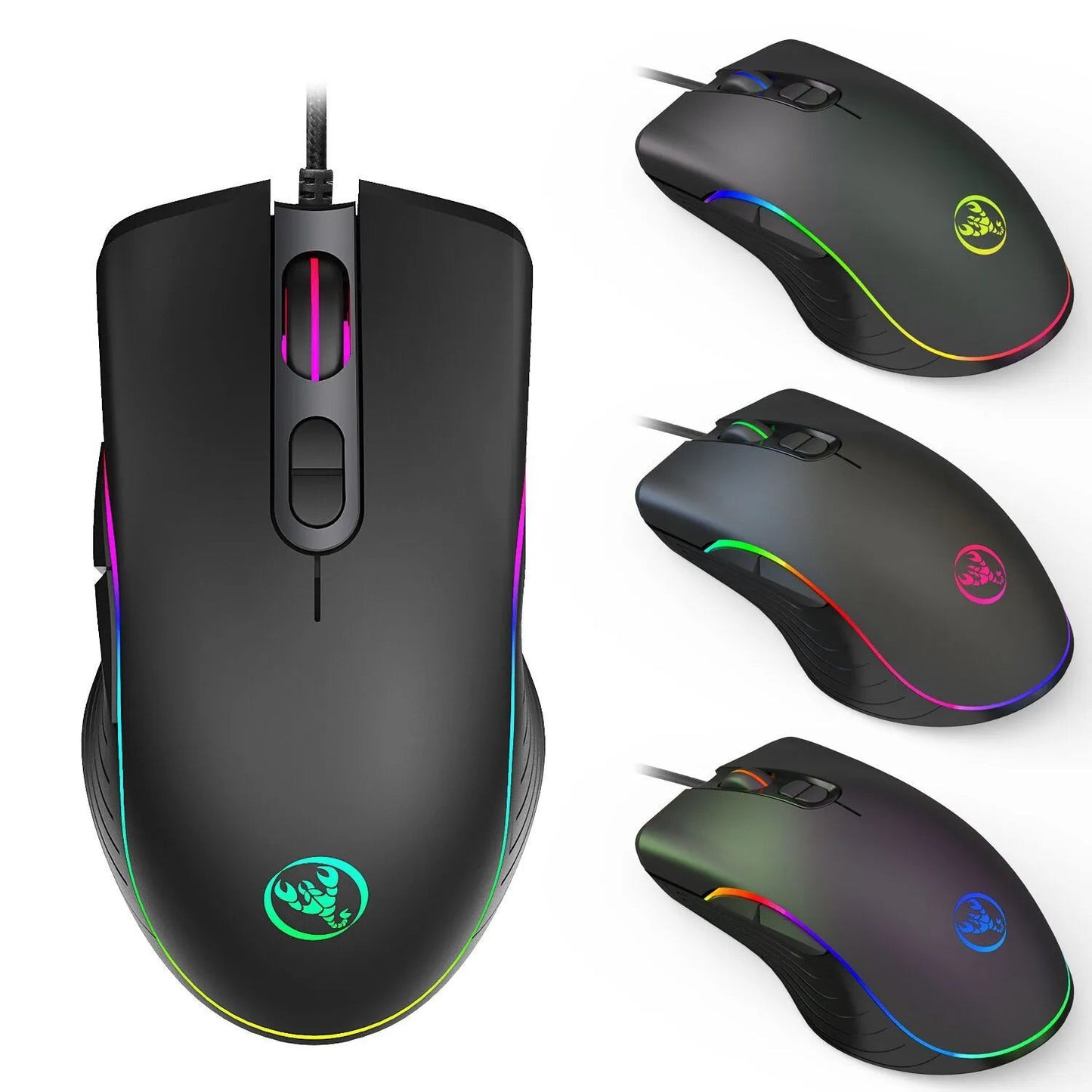 Glowing Wired Gaming Mouse Solus LLC