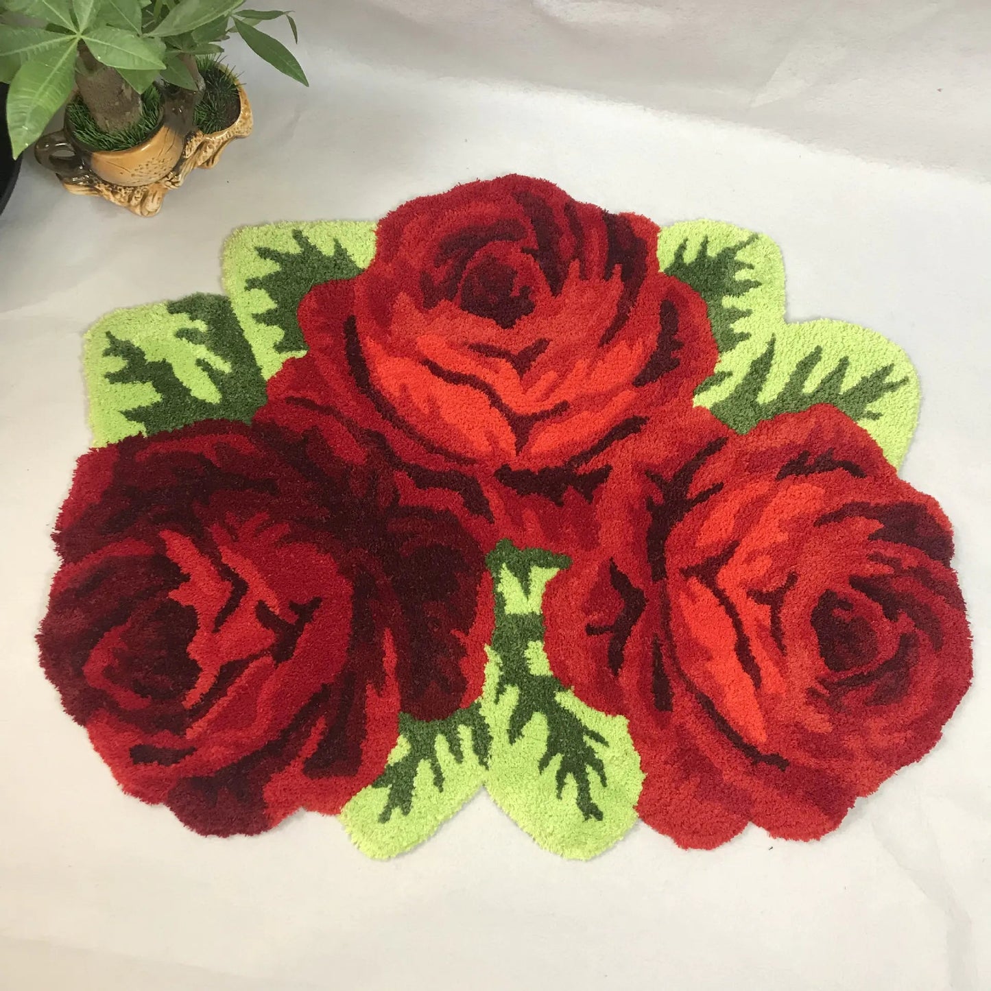 Floral Rose Plush Rug | Solus LLC Solus LLC