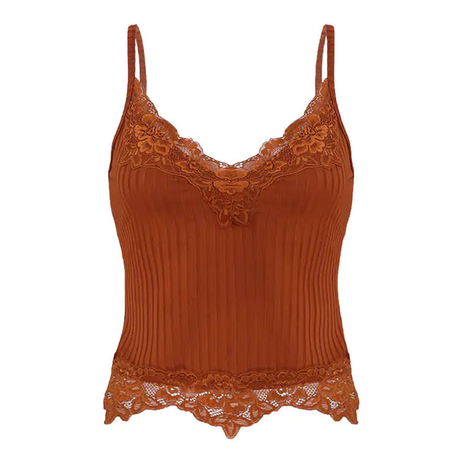 Lace Cut Multi-Variant Knit Tank Top | Solus LLC Solus LLC
