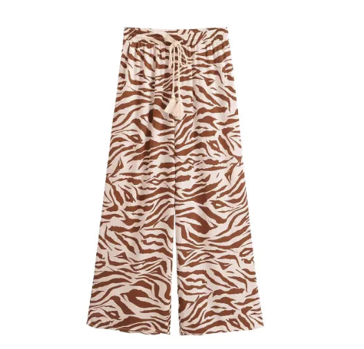 Womens High Rise Zebra Print 2 Piece Set | Solus LLC Solus LLC