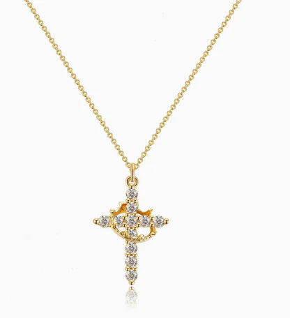 Crown Cross Necklace | Solus LLC Solus LLC