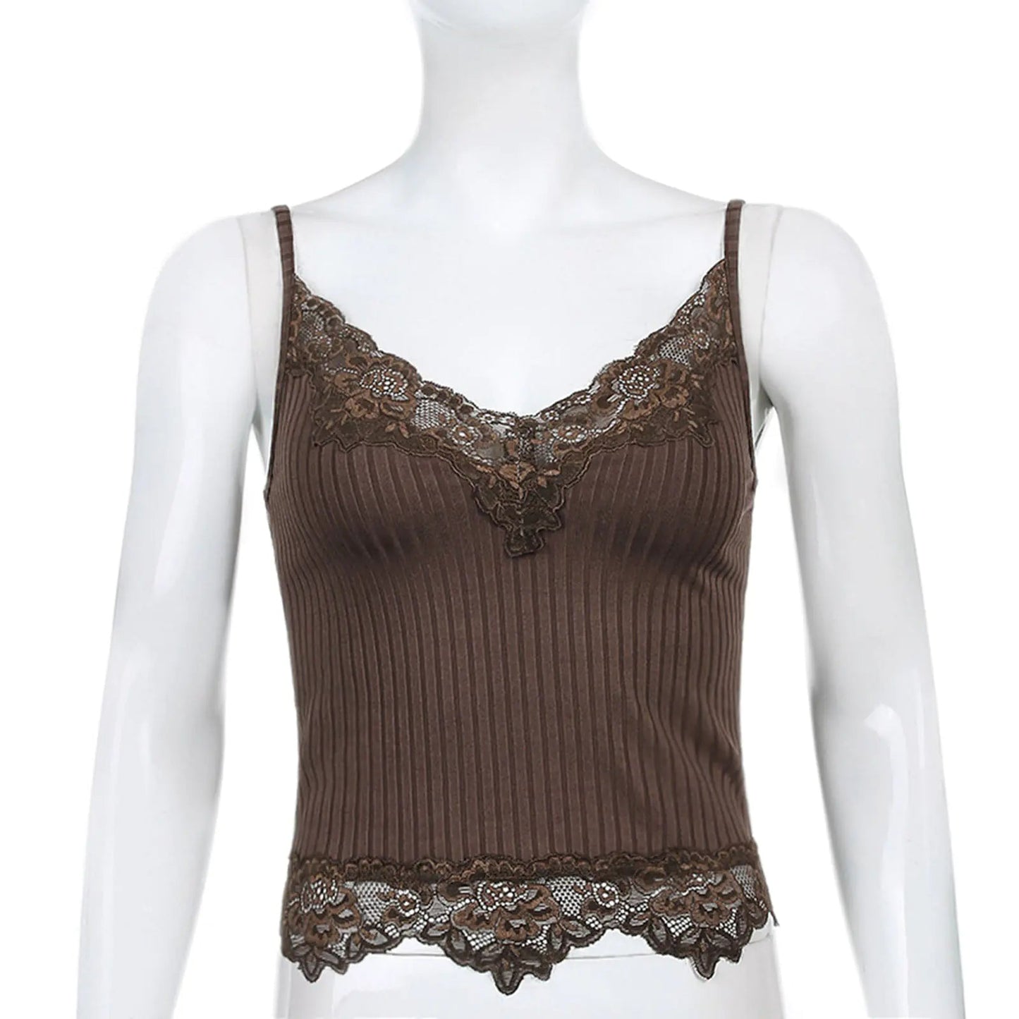 Lace Cut Multi-Variant Knit Tank Top | Solus LLC Solus LLC