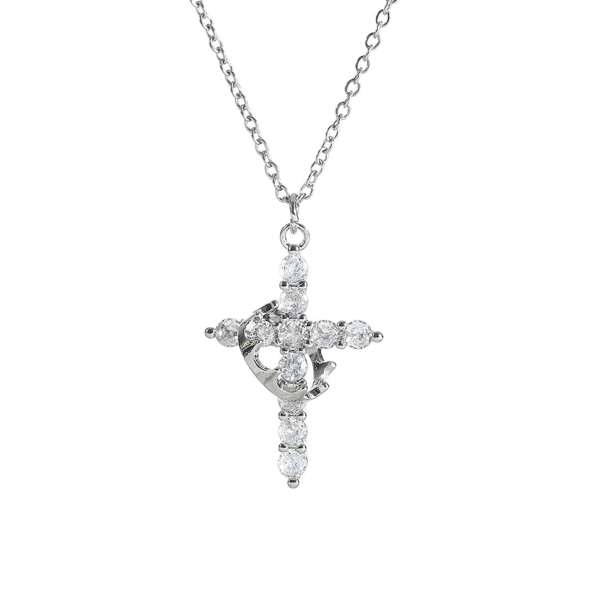 Crown Cross Necklace | Solus LLC Solus LLC
