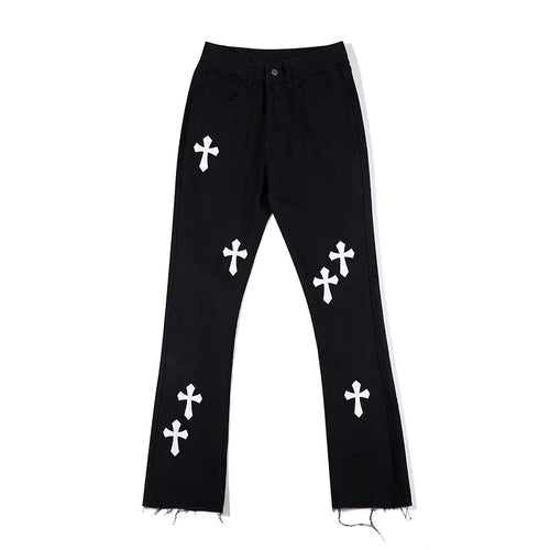Cross Patchwork Jeans | Solus LLC Solus LLC