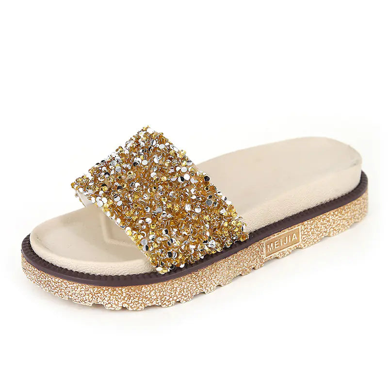 Rhinestone Slippers | Solus LLC Solus LLC