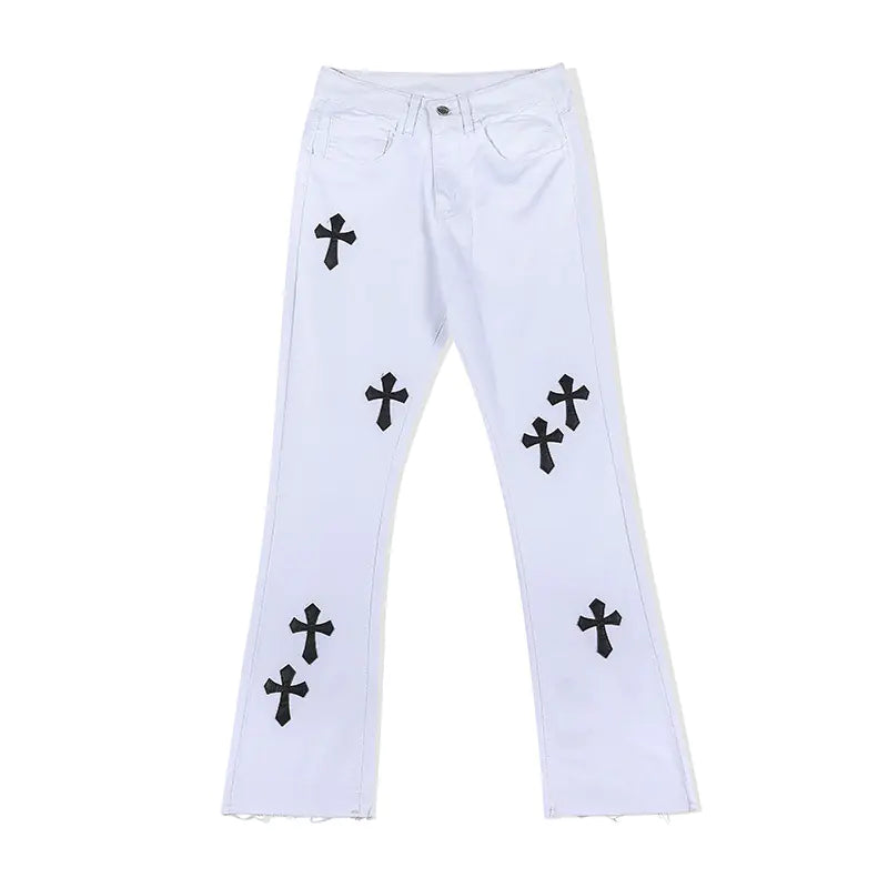 Cross Patchwork Jeans | Solus LLC Solus LLC