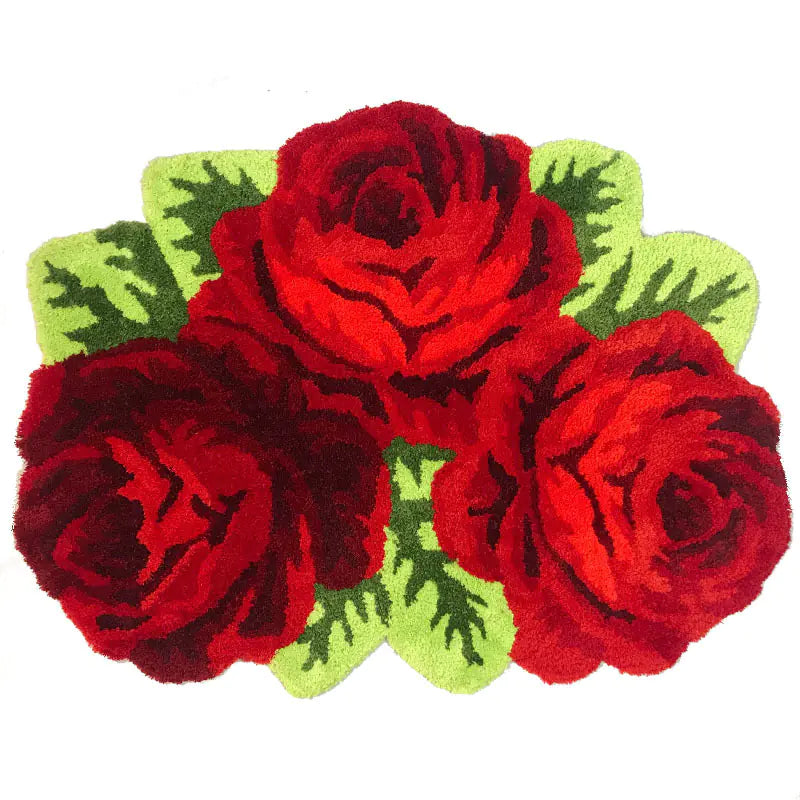 Floral Rose Plush Rug | Solus LLC Solus LLC
