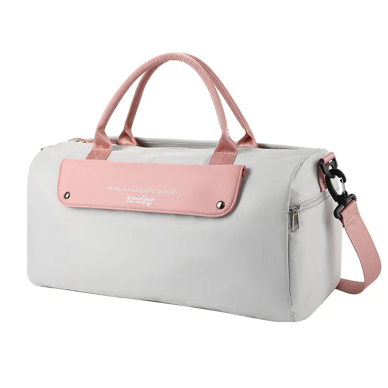 Pink Leather Duffel | Solus LLC Solus LLC