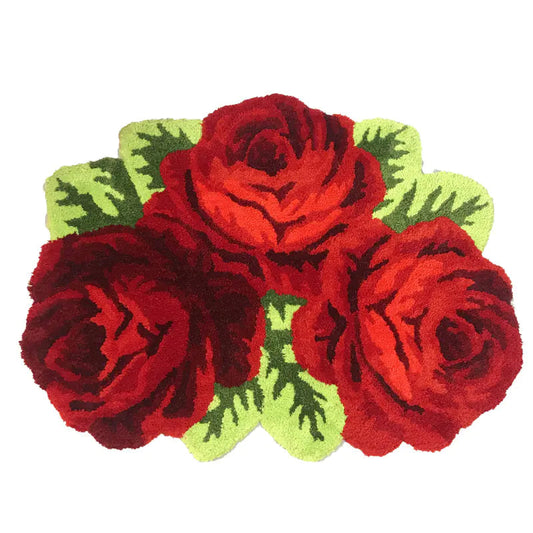 Floral Rose Plush Rug | Solus LLC Solus LLC