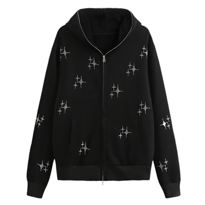 Rhinestone Zip-Up | Solus LLC Solus LLC