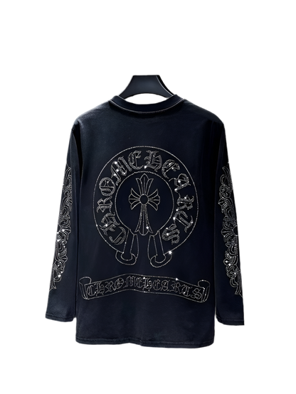 Chrome Hearts Rhinestone Long Sleeve | Solus LLC Solus LLC