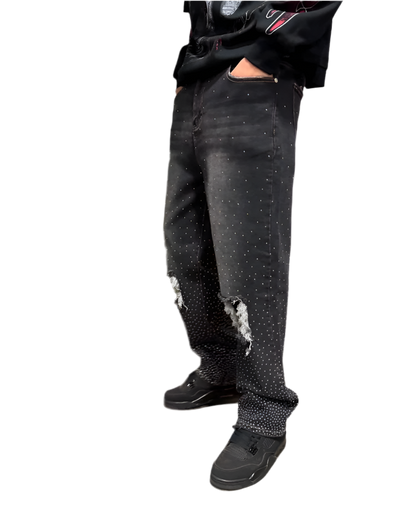 Rhinestone Denim Jeans | Solus LLC Solus LLC