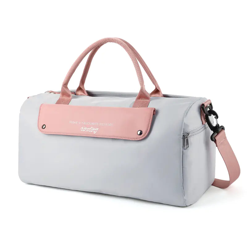 Pink Leather Duffel | Solus LLC Solus LLC
