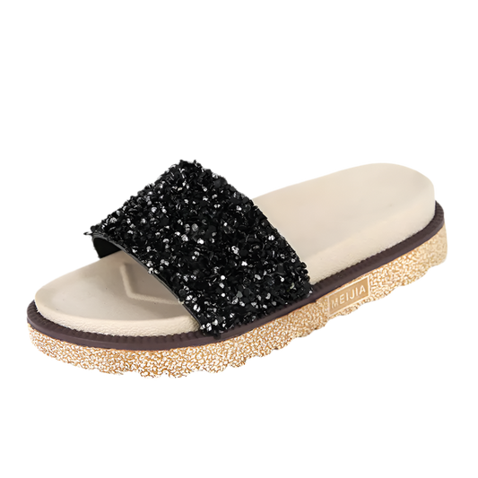 Rhinestone Slippers | Solus LLC Solus LLC