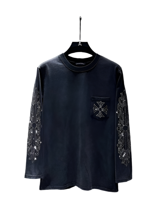 Chrome Hearts Rhinestone Long Sleeve | Solus LLC Solus LLC