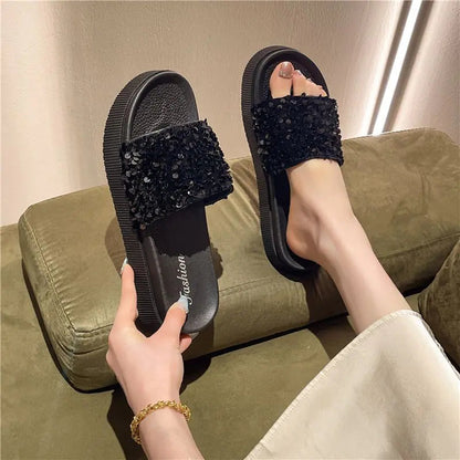 Rhinestone Slippers | Solus LLC Solus LLC
