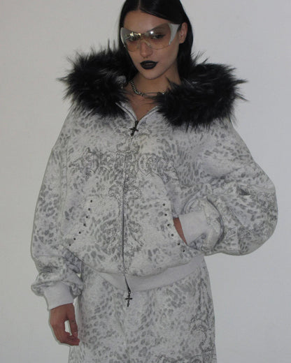 Snow Leopard Fur Jacket | Solus LLC Solus LLC