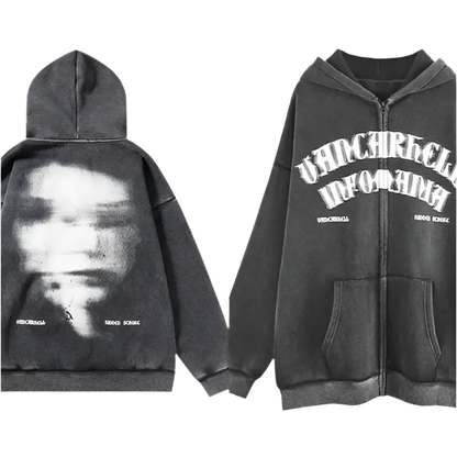 Distorted Zip-Up | Solus LLC Solus LLC