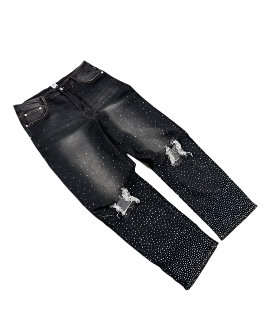 Rhinestone Denim Jeans | Solus LLC Solus LLC