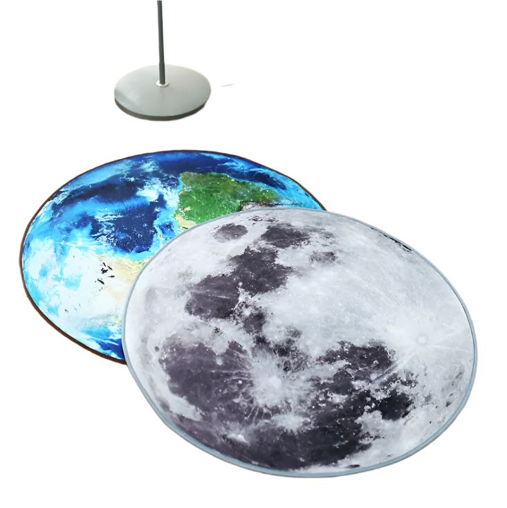 Moon & Earth Round Rug | Solus LLC Solus LLC
