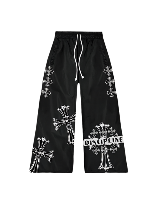 Cross Print ‘Discipline’ Sweatpants | Solus LLC Solus LLC