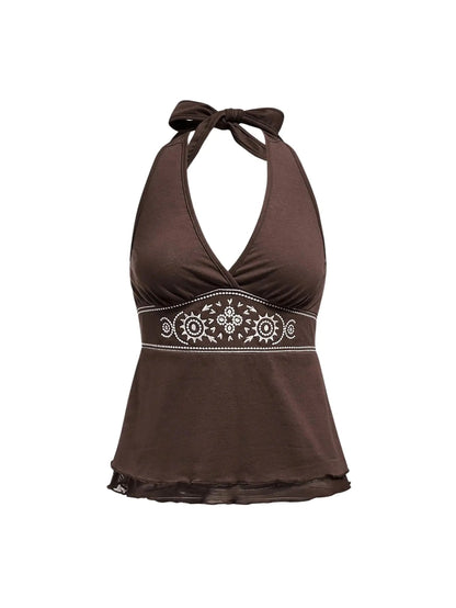 Womens Y2K V-Neck Tank Top | Solus LLC Solus LLC
