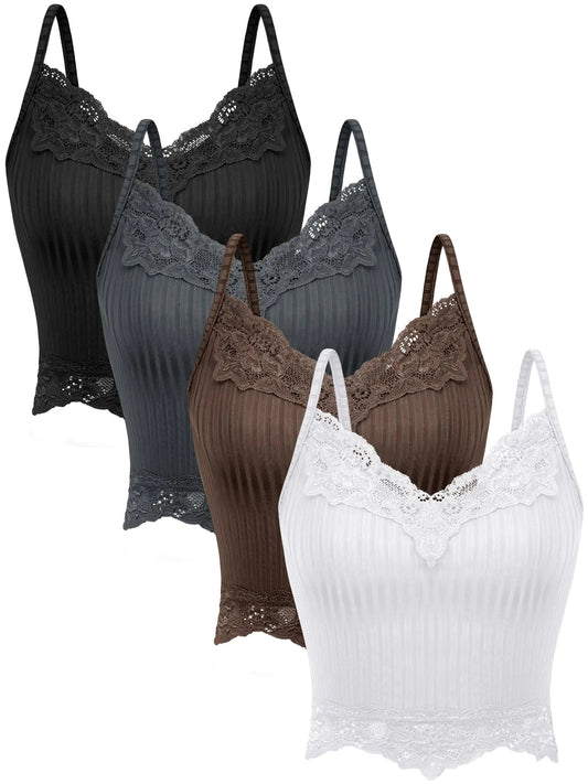Womens 4 Piece Lace Tank Tops | Solus LLC Solus LLC