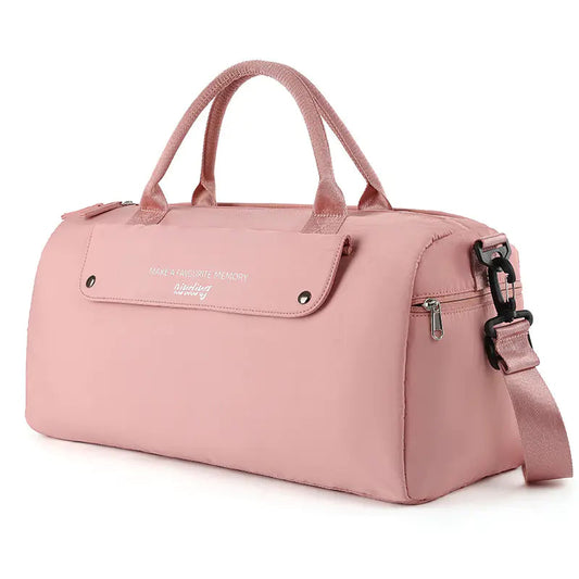 Pink Leather Duffel | Solus LLC Solus LLC