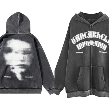 Distorted Zip-Up | Solus LLC Solus LLC