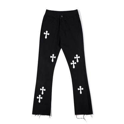 Cross Patchwork Jeans | Solus LLC Solus LLC
