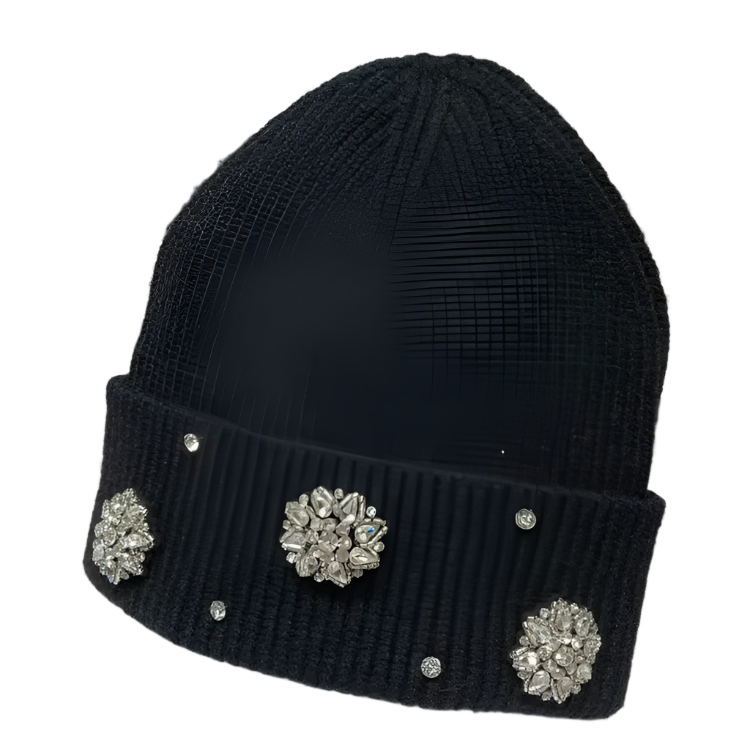 Rhinestone Knit Beanie | Solus LLC Solus LLC
