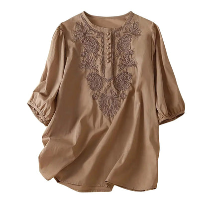 Womens  Linen Casual Top | Solus LLC Solus LLC
