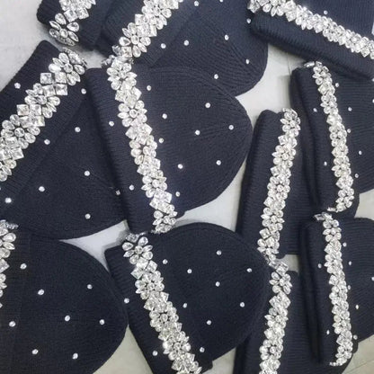 Rhinestone Knit Beanie | Solus LLC Solus LLC