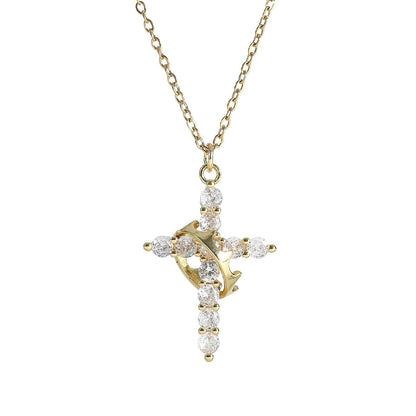 Crown Cross Necklace | Solus LLC Solus LLC