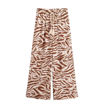 Womens High Rise Zebra Print 2 Piece Set | Solus LLC Solus LLC
