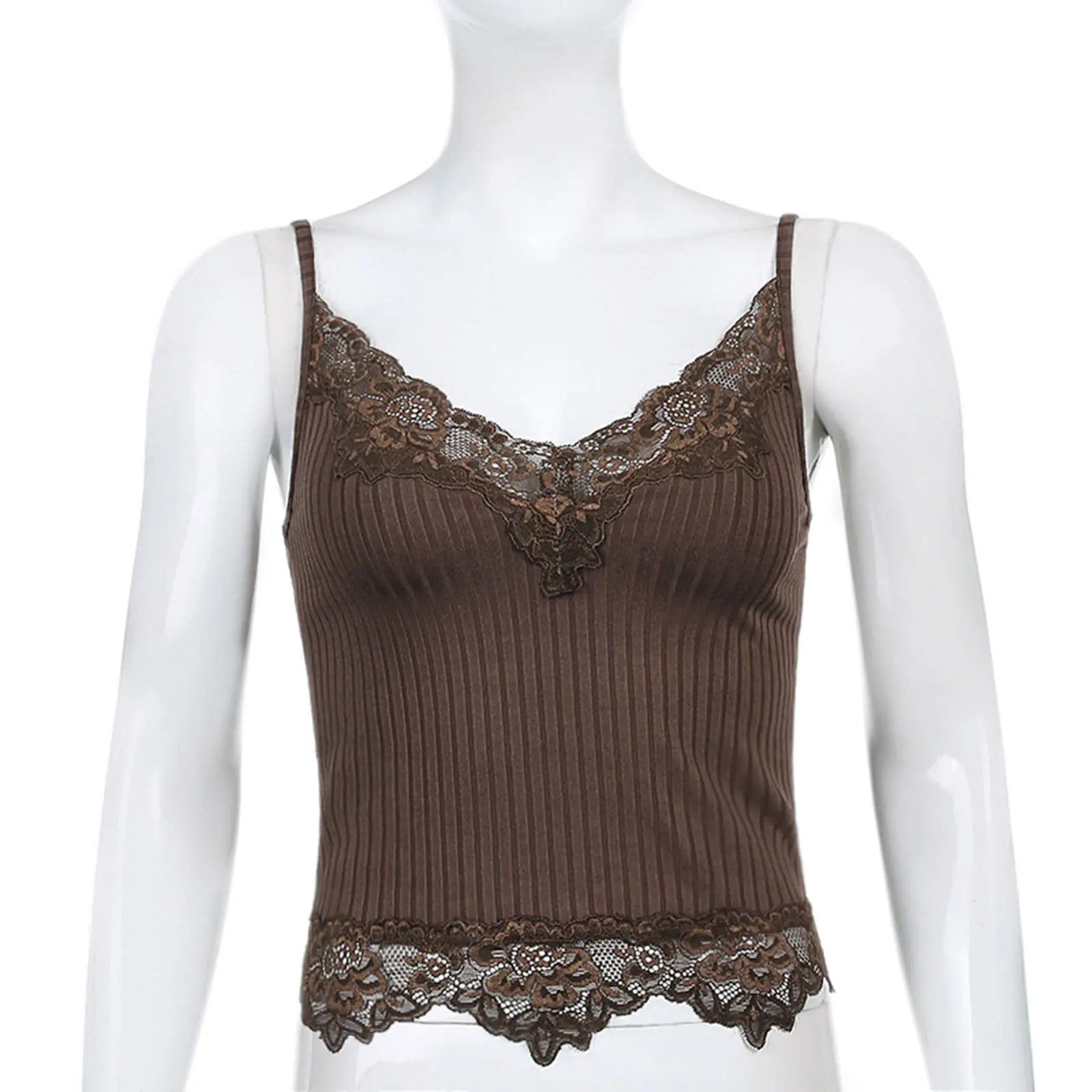 Lace Cut Multi-Variant Knit Tank Top | Solus LLC Solus LLC