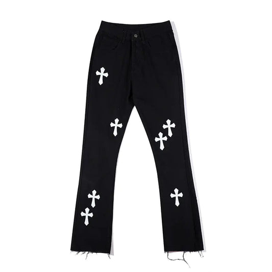 Cross Patchwork Jeans | Solus LLC Solus LLC