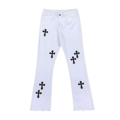 Cross Patchwork Jeans | Solus LLC Solus LLC