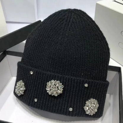 Rhinestone Knit Beanie | Solus LLC Solus LLC