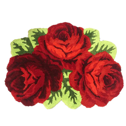 Floral Rose Plush Rug | Solus LLC Solus LLC