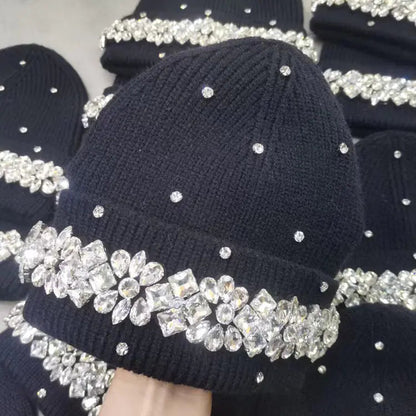 Rhinestone Knit Beanie | Solus LLC Solus LLC